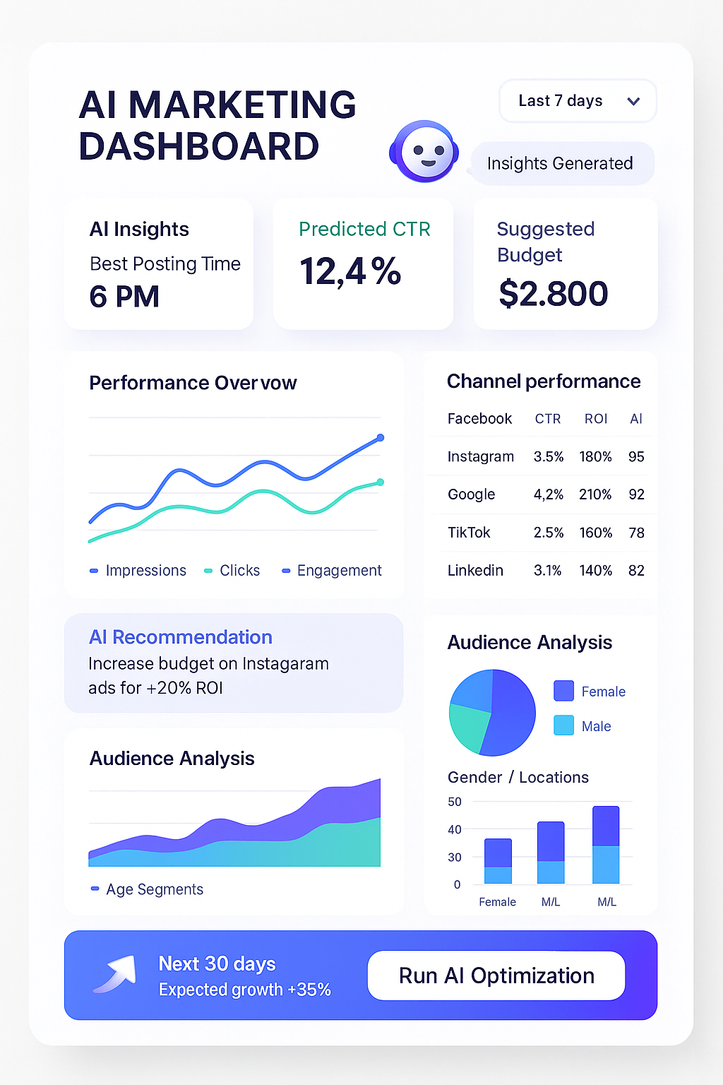 AI Marketing Dashboard image 3